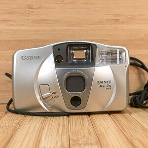 Vintage Canon Sure Shot AF-7S DATE, 35mm Film Point and Shot Camera